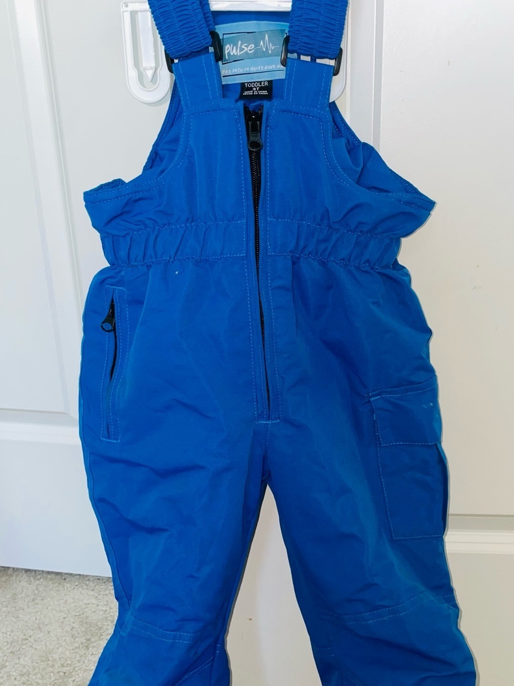Pulse Bright Blue Toddler Snow Overalls